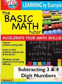 Basic math tutor - subtracting 3 and 4 digit numbers [import anglais] (import)