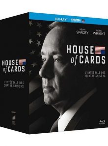 House of cards - intégrale saisons 1-2-3-4 - blu-ray + copie digitale