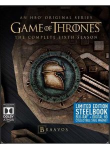Game of thrones (le trône de fer) - saison 6 - édition collector boîtier steelbook + magnet - blu-ray