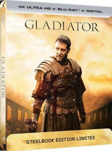 Gladiator - 4k ultra hd + blu-ray + blu-ray bonus - édition boîtier steelbook