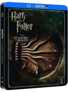 Harry potter et la chambre des secrets - édition limitée boîtier steelbook - blu-ray