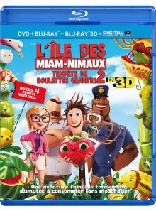 Tempête de boulettes géantes 2 : l'île des miam-nimaux - combo blu-ray 3d + blu-ray + dvd + copie digitale