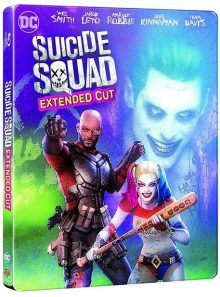 Suicide squad - blu-ray + blu-ray extended edition + copie digitale ultraviolet - édition boîtier steelbook