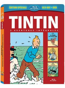 Tintin - 3 aventures - vol. 3 : le secret de la licorne + le trésor de rackham le rouge + le crabe aux pinces d'or - combo blu-ray + dvd