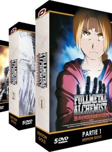 Fullmetal alchemist : brotherhood - intégrale - edition gold - 3 coffrets (15 dvd + livrets)