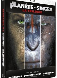 La planète des singes : la trilogie - édition limitée boîtier steelbook - blu-ray