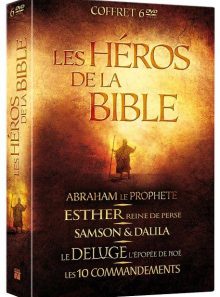 Les héros de la bible : abraham le prophète + esther, reine de perse + samson & dalila + le déluge + les 10 commandements - pack