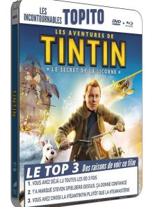 Les aventures de tintin : le secret de la licorne - blu-ray + dvd - édition boîtier métal futurepak