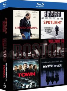 Coffret welcome to boston : strictly criminal + spotlight + the town + mystic river - pack - blu-ray