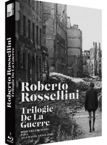 Roberto rosselini - la trilogie de la guerre : rome, ville ouverte + païsa + allemagne, année zéro - pack - blu-ray