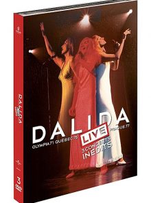 Dalida - live - 3 concerts inédits : olympia 1971, québec 1975, prague 1977 - édition collector