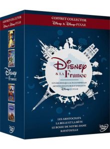Disney et la france - coffret collector : les aristochats + la belle et la bête + le bossu de notre dame + ratatouille