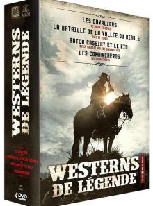 Westerns de légende - vol. 1 : les cavaliers + la bataille de la vallée du diable + butch cassidy et le kid + comancheros - pack