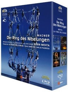 Wagner richard - der ring des nibelungen - mehta, uusitalo, larsson, ryan (coffret 4 blu-ray)