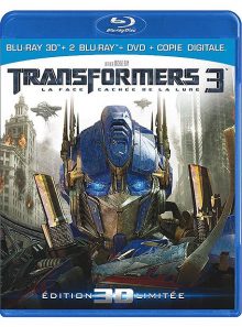 Transformers 3 - la face cachée de la lune - combo blu-ray 3d + blu-ray + dvd + copie digitale