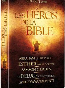 Les héros de la bible : abraham le prophète + esther, reine de perse + samson & dalila + le déluge + les 10 commandements