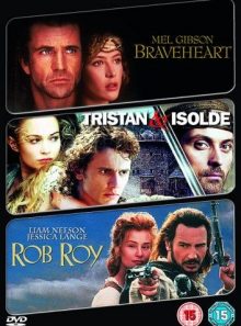 Braveheart/ tristan and isolde/ rob roy [import anglais] (import) (coffret de 3 dvd)
