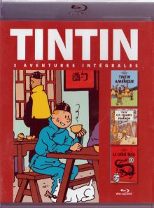 Tintin 3 aventures : tintin en amérique / les cigares du pharaon / le lotus bleu