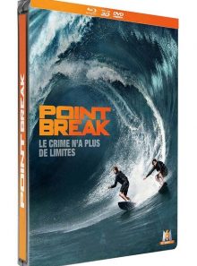 Point break - combo blu-ray 3d + blu-ray + dvd - édition boîtier steelbook