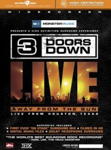 3 doors down away from the sun -live concert in high definition surround sound monster music dvd superdisc