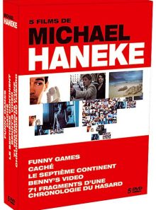 5 films de michael haneke : funny games + caché + le septième continent + benny's video + 71 fragments d'une chronologie du hasard - pack