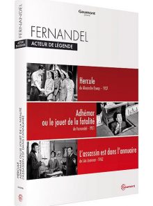 Fernandel - acteur de légende : hercule + adhémar ou le jouet de la fatalité + l'assassin est dans l'annuaire - pack