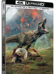 Jurassic world : fallen kingdom - 4k ultra hd + blu-ray + digital - édition boîtier steelbook