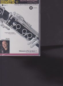 Dvd-rom musik'it clarinette vol. 1 - berrod & dessenne - oeuvres pedagogiques - selmer - clarinette et piano