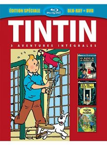 Tintin - 3 aventures - vol. 7 : les bijoux de la castafiore + vol 714 pour sidney + tintin et les picaros - combo blu-ray + dvd