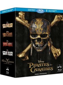 Pirates des caraïbes - coffret 5 films - blu-ray