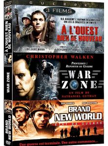 Guerre n° 2 - coffret 3 films : à l'ouest rien de nouveau + war zone + brand new world - etat de guerre - pack