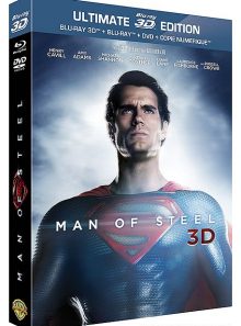 Man of steel - ultimate edition - blu-ray 3d + blu-ray + dvd + copie digitale