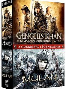 2 guerriers légendaires : genghis khan, la légende d'un conquérant + mulan - pack