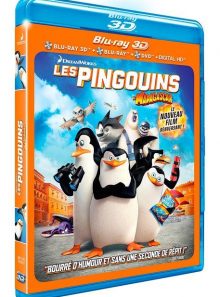 Les pingouins de madagascar - combo blu-ray 3d + blu-ray + dvd