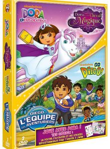 Dora l'exploratrice - dora et le cheval magique + go diego! - diego et l'équipe des aventuriers - pack