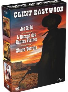 Clint eastwood - joe kidd + sierra torride + l'homme des hautes plaines - pack