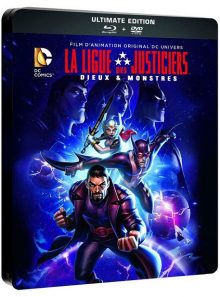 Les aventures de la ligue des justiciers - dieux et monstres - ultimate edition - blu-ray + dvd - boîtier métal