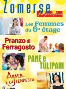 Pane e tulipani (pain, tulipes et comédie) / agata e la tempesta / les femmes du 6ième étage / pranzo di ferragosto coffret 4 dvds