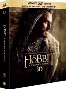 Le hobbit : la désolation de smaug - édition ultimate - blu-ray 3d + blu-ray + dvd + copie digitale