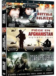 Guerre - coffret 3 films : buffalo soldiers + september tapes - piège en afghanistan + zone de guerre - legacy - pack
