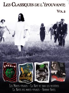 Coffret 4 dvd les classiques de l'épouvante vol 2 : les morts-vivants, la nuit de tous les mystères, horror hotel, la nuit des morts-vivants