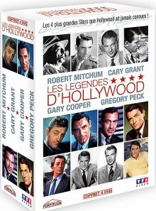 Les légendes d'hollywood - robert mitchum, cary grant, gary cooper, gregory peck