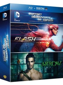 Coffret découverte dc comics, l'intégrale des premières saisons : flash + arrow - blu-ray + copie digitale