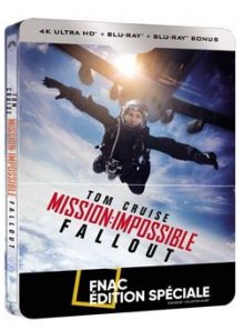 Mission : impossible fallout - steelbook blu-ray + blu-ray 4k edition spéciale fnac