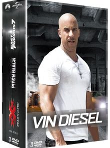 Vin diesel - coffret : fast & furious 7 + pitch black + xxx reactivated - pack