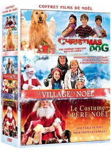 Coffret films de noël : christmas dog + le village de noël + le costume du père noël - pack