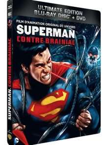 Superman contre brainiac - combo blu-ray + dvd - édition boîtier steelbook