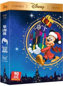 Coffret disney 4 dvd : mickey et la magie de noël + le calendrier de noël + il était une fois noël + il était deux fois noël - pack
